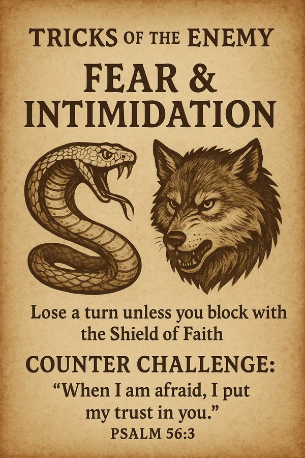 Fear — The Shadow Whisperer, original Tricks of the Enemy artwork
