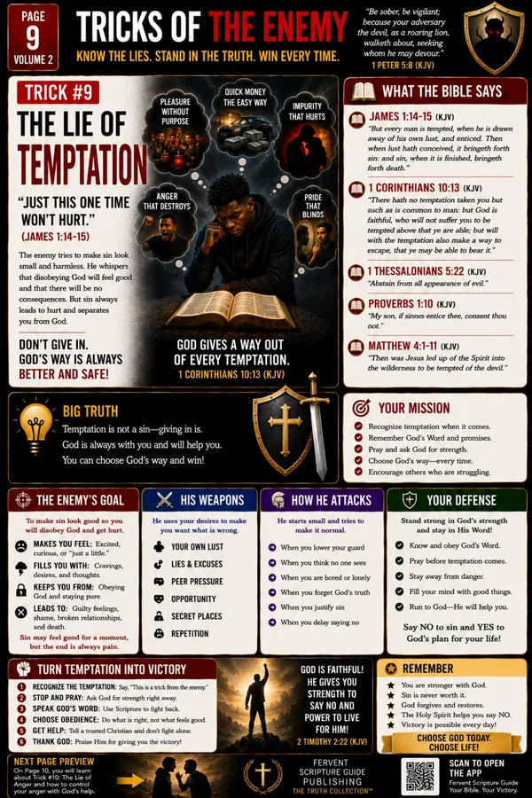 Temptation — The Deceiver, original Tricks of the Enemy artwork
